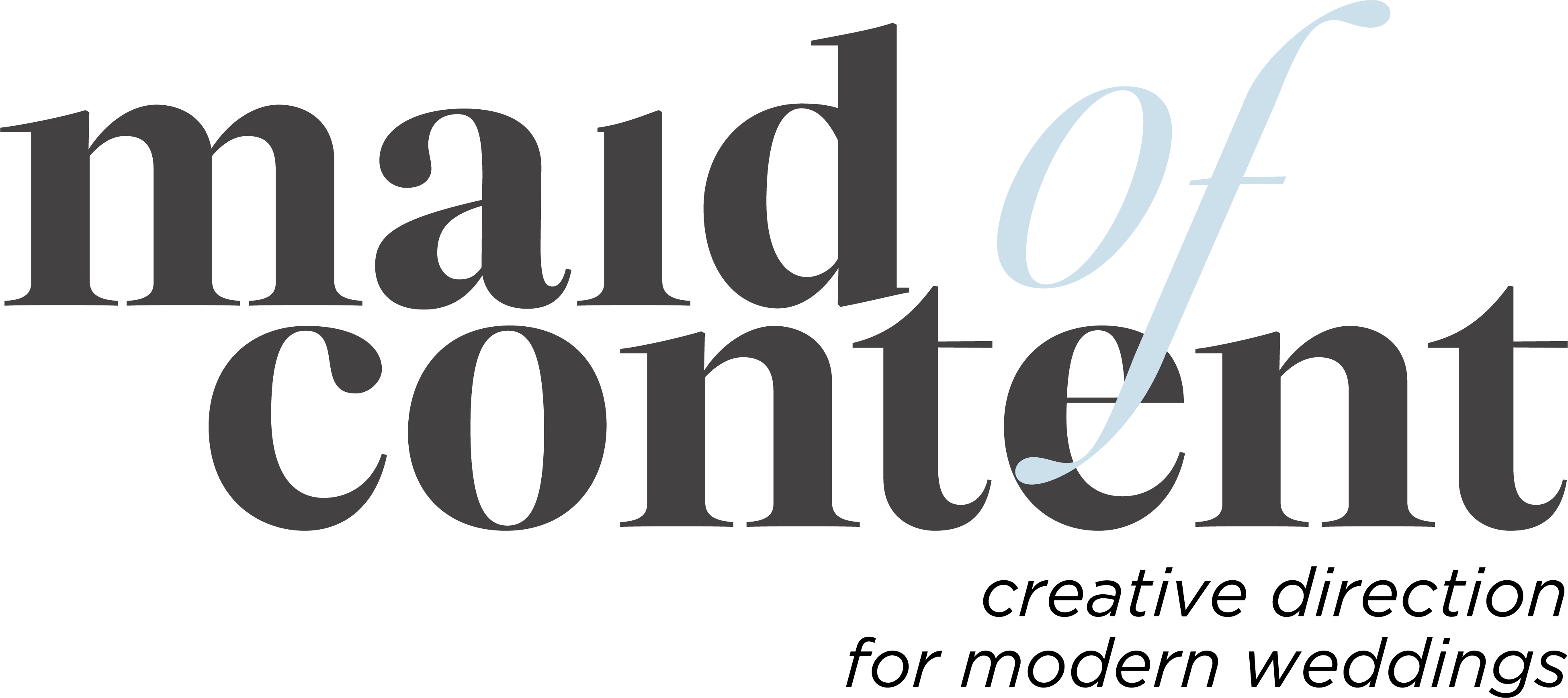 Maid of Content Logo - Wedding Content Creator